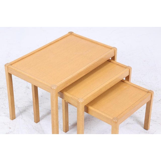 Wood Vintage Nesting Tables, 1960s, Set of 3 For Sale - Image 7 of 10