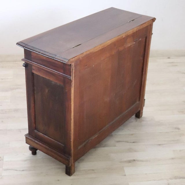Brown Antique Storage Buffet in Walnut, Firewood Holder, 19th Century For Sale - Image 8 of 10