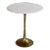Matthew Izzo Home Tulip Brass and Marble Side Table For Sale