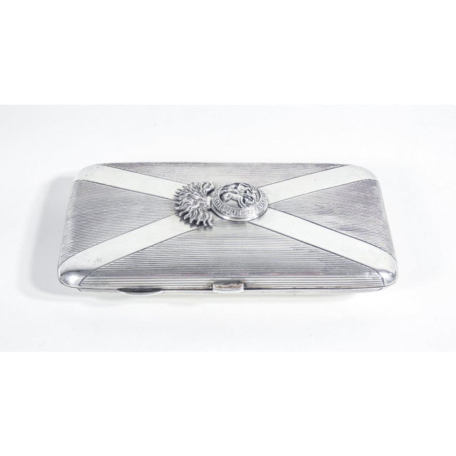 Sterling Silver Cigarette Case, 1918 For Sale - Image 4 of 18