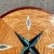 Rustic 1970s Artisan Crafted Specimen Compass Table For Sale - Image 3 of 12
