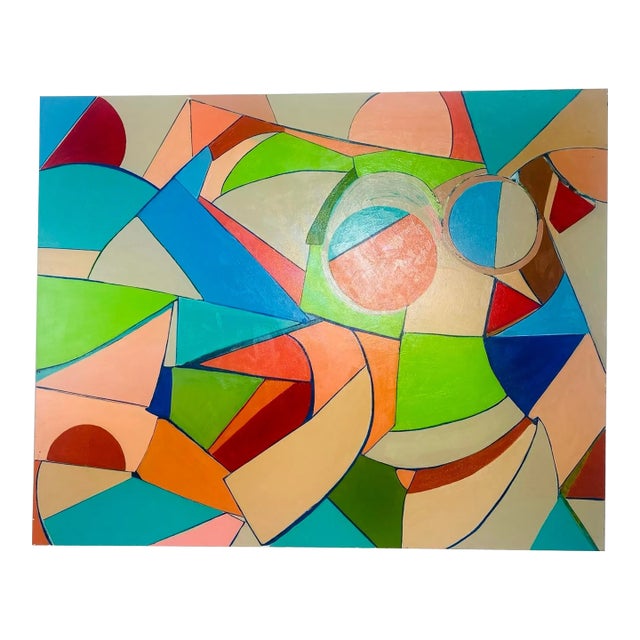 Huge Abstract Painting on Canvas For Sale