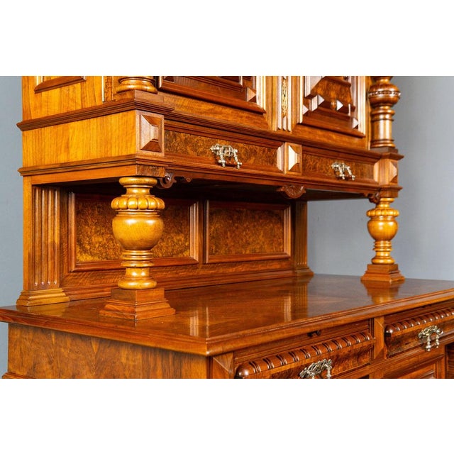 Brown Wilhelminian Style Cabinet Sideboard from Groschkus For Sale - Image 8 of 18