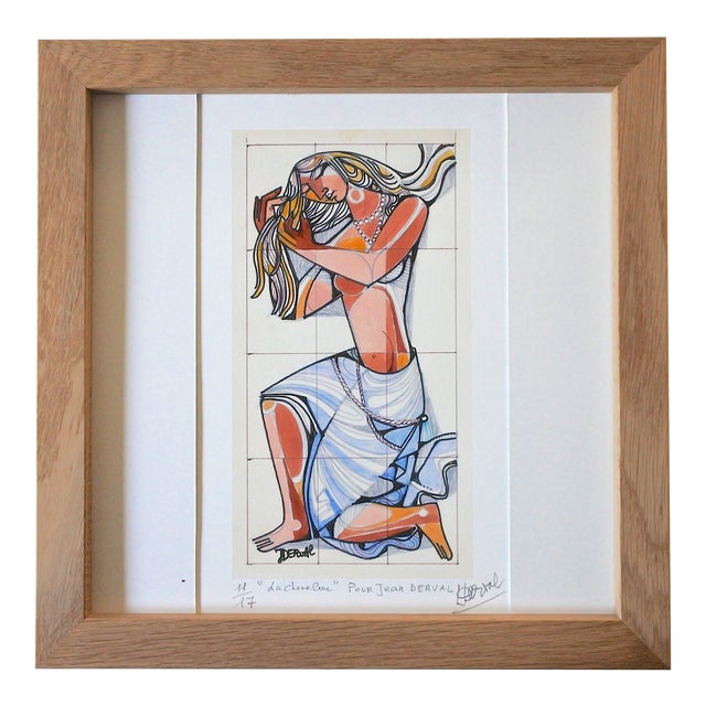 Lithograph Print by Jean Derval For Sale