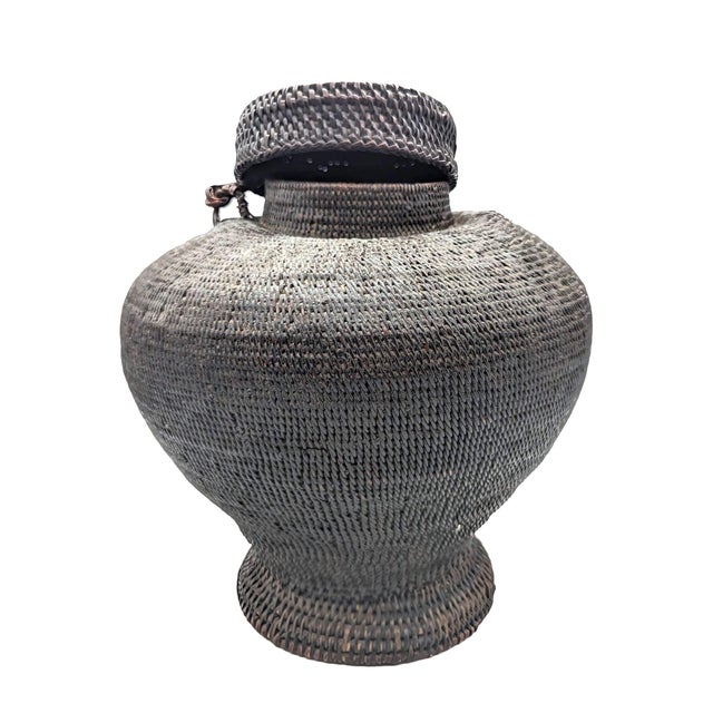 Black Vintage Philippine Rice Baskets, Set of 3 For Sale - Image 8 of 11