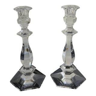 Set of Two(2) Vintage 1950s Tiffany & Co. 10"h Chunky Candlesticks For Sale