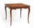 1950s French Louis XV Provincial Style Embossed Leather Top Cabriole Legs Card Games Table For Sale - Image 5 of 15