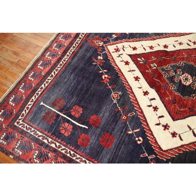 Textile Tribal Vintage Zabihi Collection Square Anatolian Rug For Sale - Image 7 of 10