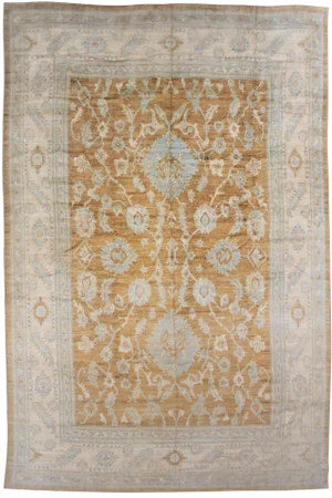 Aara Rugs Inc. Hand Knotted Fine Oushak Rug - 12′8″ × 15′10″