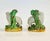 Ceramic Antique Staffordshire Vases Sheep and Ram - A Pair For Sale - Image 7 of 9