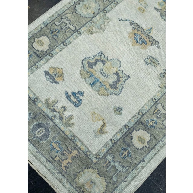 Turkish Turkish Oushak Runner Rug 3' x 6'9" #17119 For Sale - Image 3 of 8