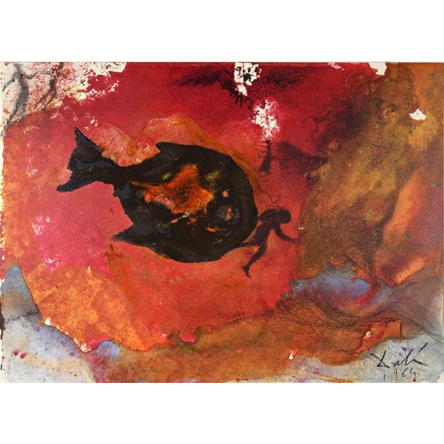 Salvador Dali, Jonah in the Belly of the Whale, Lithograph, 1964 For Sale - Image 4 of 4