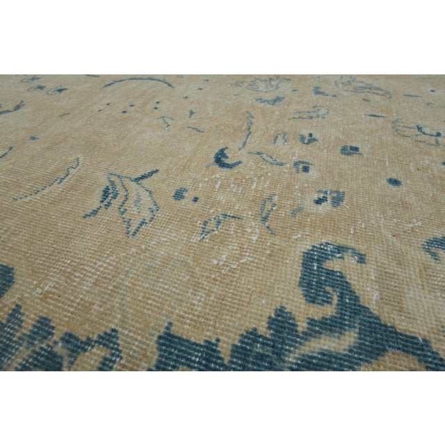 Orange 1970s Vintage Persian Handmade Wool Cotton Orange Area Rug For Sale - Image 8 of 11