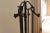 Early 21st Century Vintage Hand Wrought Iron Ram's Head Fireplace Set For Sale - Image 5 of 8