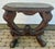 Antique Walnut Carved Spread Wing Eagles Base Marble Top Table For Sale - Image 4 of 12