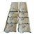 Vintage Ivory Cotton Napkins With Gray Floral Embroidery, Set of 8 For Sale