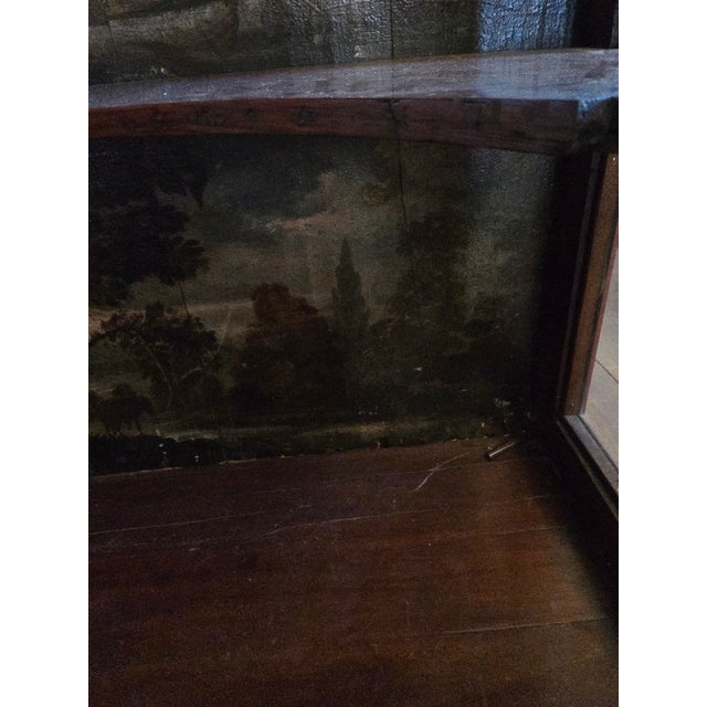 Antique European Display Case Cabinet With Painted Interior For Sale - Image 17 of 17