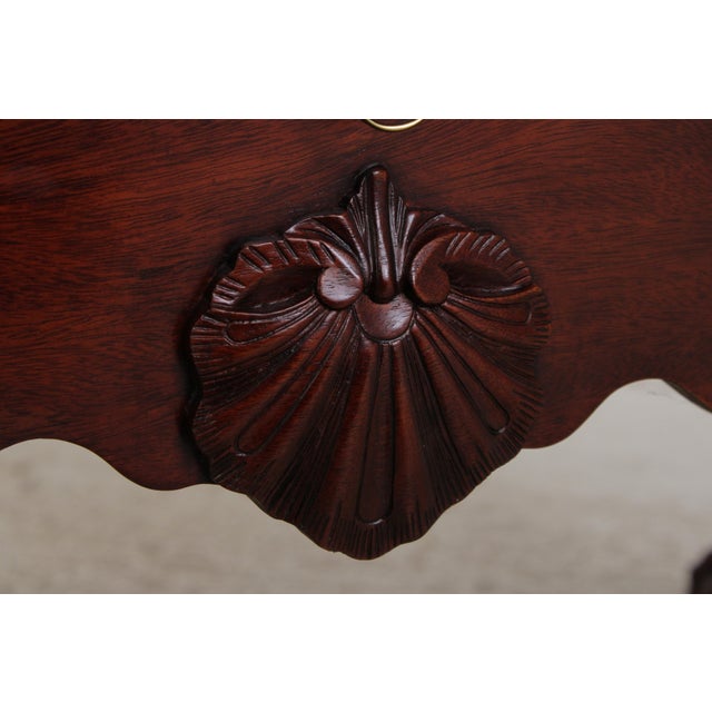 Baker Clawfoot Colonial Williamsburg Mahogany Highboy For Sale - Image 11 of 18