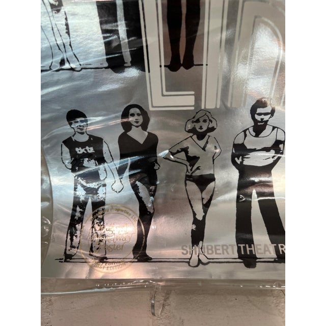 American A Chorus Line Broadway Poster Shubert Theatre Foil First Edition For Sale - Image 3 of 11