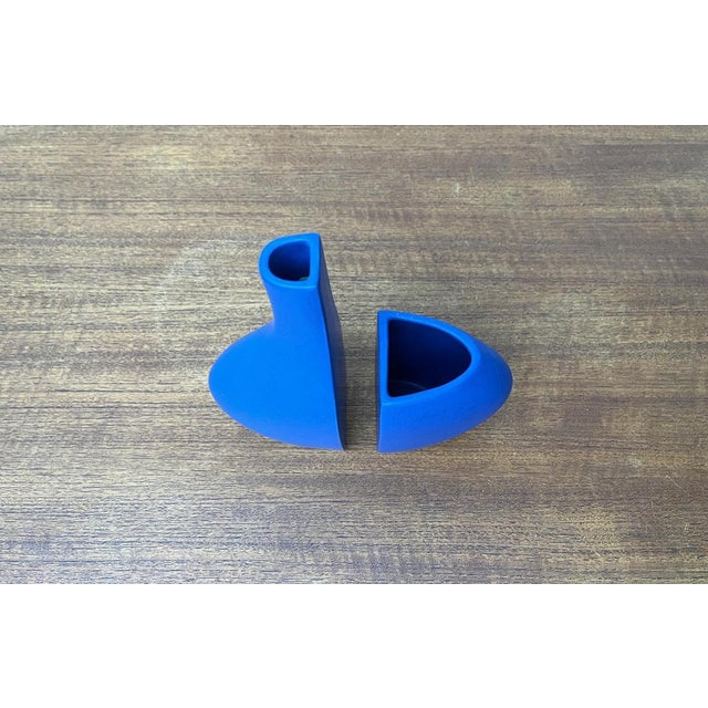 Italian Postmodern Minimalist Vases from Bel Mondo, 1980s, Set of 2 For Sale - Image 5 of 18