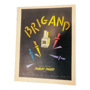 1950’s French Advertisement for Robert Piguet Perfumes