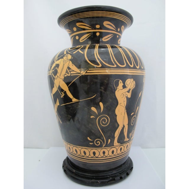 Connie Kiener Contemporary Greek Roman Style Stamnos Pacific Nw Pottery Vase For Sale - Image 9 of 14