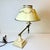 Mid 20th Century 1950s Vintage Boho Chic Neoclassical French Bouilette Tole Articulating Desk Lamp in Cream. For Sale - Image 5 of 11