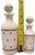 White Antique Portieux Vallerysthal French White Opaline Gold Star Apothecary Bottles — Pair For Sale - Image 8 of 13