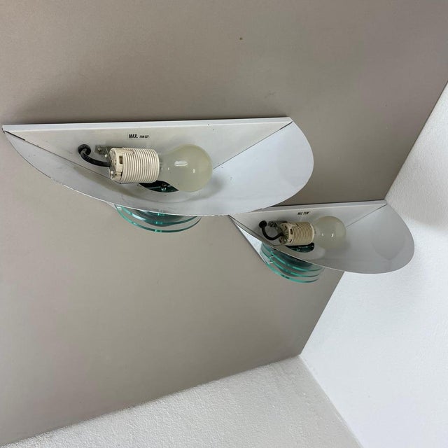 Modern Metal & Acrylic Glass Post Wall Light from Hustadt Leuchten, 1980s For Sale - Image 6 of 17