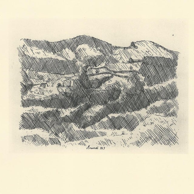 Giorgio Morandi, Grizzana Mountains, 1957, Paper For Sale - Image 7 of 7