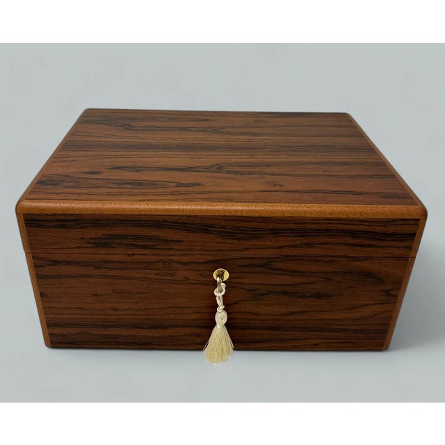 2020s Mahogany Ladys Gentlemans Handmade Jewelry Casket Box Manning Ireland Irish New For Sale - Image 5 of 12