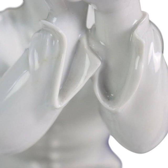 Meissen Designed by Alexander Struck Blanc De Chine Porcelain “The Tailor” C1950 For Sale - Image 15 of 15