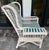 Henry Link large, comfortable wicker chair with cushions. Finished in a rustic creamy white finish. Great for curling up...