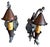 1920s 1920s Mixed Metal Tudor/Gothic Storybook Wall Sconces With Copper Smoke Bells - Pair For Sale - Image 5 of 6