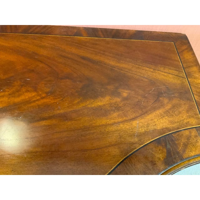 Late 20th Century Empire Craftsman Hepplewhite Style Inlaid Mahogany Sideboard For Sale - Image 14 of 15