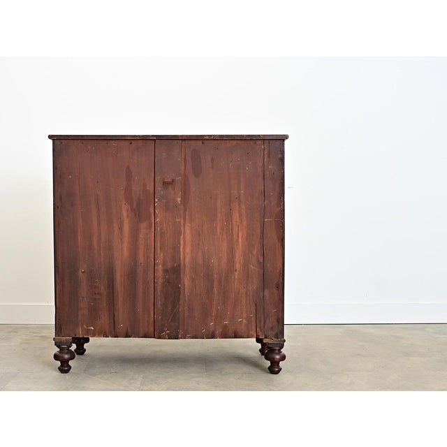 English 19th Century Mahogany Bowfront Chest of Drawers For Sale - Image 11 of 11