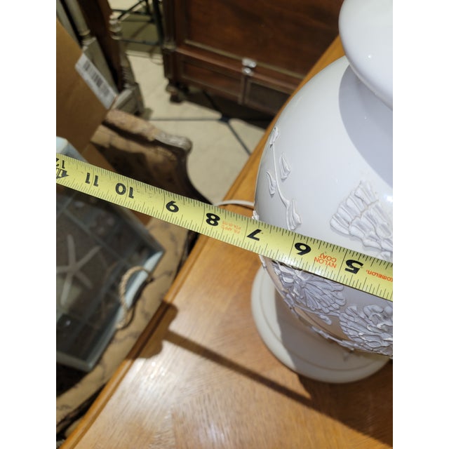 1970s Porcelain Floral Table Lamps - a Pair For Sale In West Palm - Image 6 of 6