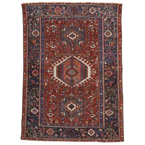 Early 20th Century Antique Persian Heriz Rug - 4′5″ × 6′3″