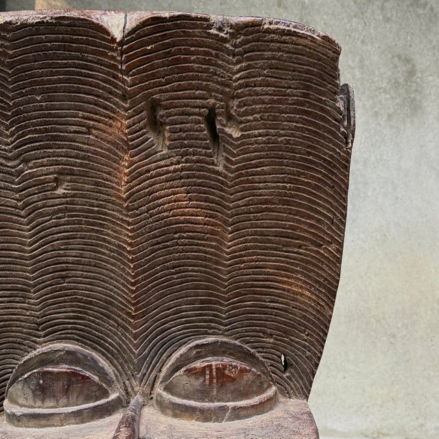 Antique Hand Carved Cameroonian African Batcham Headdress/Chair For Sale - Image 10 of 12