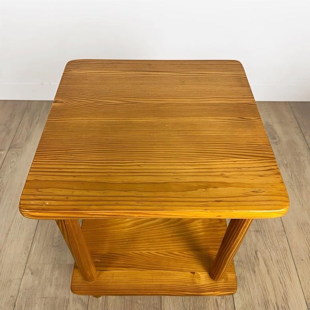 Scandinavian Bedside Table in Pine, 1980s For Sale - Image 6 of 9