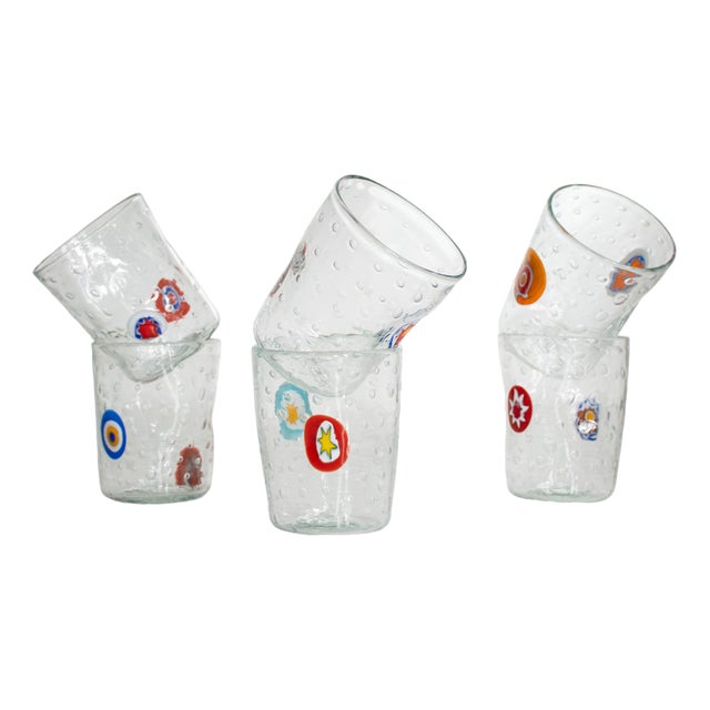 Italian Modern Drinking Set by Maryana Iskra for Ribes, Set of 6 For Sale
