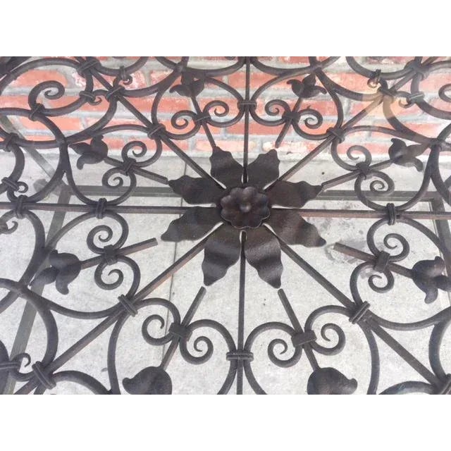 1960s Vintage Wrought Iron Table Center Table For Sale - Image 5 of 13