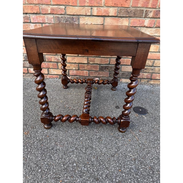 19th Century Barley Twist Side Table For Sale - Image 4 of 9