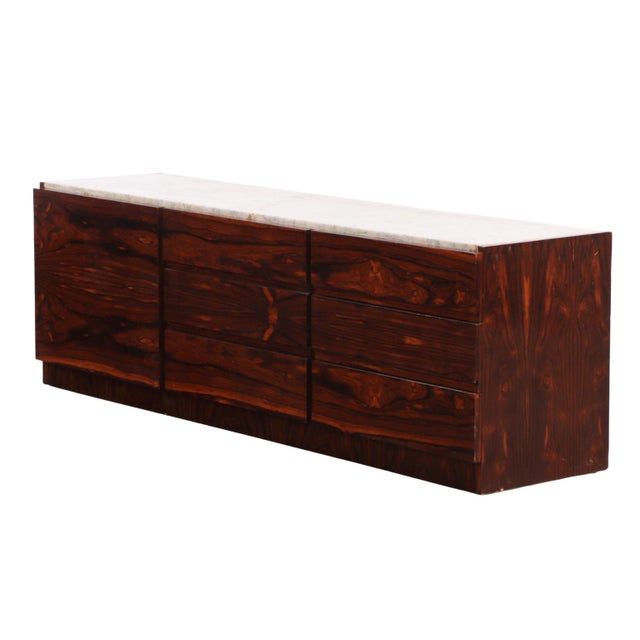 Mid-Century Modern Mid-Century Modern Nine-Drawer Marble-Top Dresser, C. 1955. For Sale - Image 3 of 5
