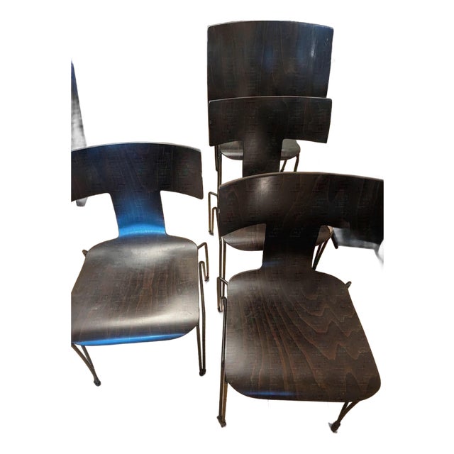Vintage John Hutton for Donghia " Anziano" Dining Chairs - Set of 4 For Sale
