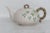 Traditional Belleek Ireland Shamrock Basket Weave Small Teapot For Sale - Image 3 of 13