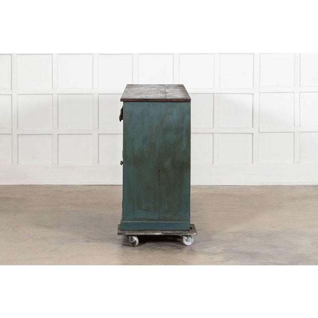 English Painted Pine Dresser Base, 1880s For Sale - Image 10 of 18