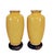 Vintage Japanese Akagi Shoten 7.25" Silver Wire Cloisonne Enamel Hibiscus Vases on Wooden Stands ~ a Pair For Sale - Image 4 of 10