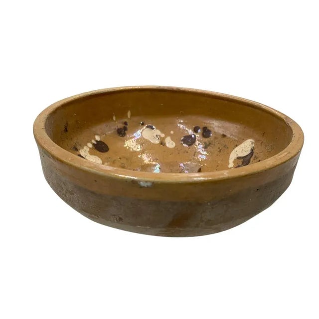 Folk Art Antique Hungarian Folk Art Decorative Bowl For Sale - Image 3 of 6