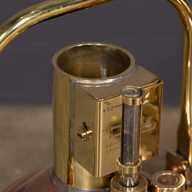 Vintage English Polished Checkpump Petrol Canisters, 1970s, Set of 2 For Sale - Image 18 of 18
